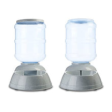 Load image into Gallery viewer, Amazon Basics Gravity Pet Food Feeder and Water Dispenser Bundle, Large (2.5-Gallon Capacity)