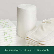 Load image into Gallery viewer, Naturally Natures Bamboo Diaper Liners 400 Sheets (4 Pack) Gentle and Soft, Chlorine and Dye-Free, Unscented, Biodegradable Inserts (Set of 4) 400 Liners