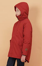 Load image into Gallery viewer, maoo garden Boys Winter Coat Kids Heavyweight Sherpe Lined Jacket Cotton Windproof Anorak Jacket Red 7-8Y