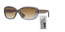 Load image into Gallery viewer, Ray-Ban RB4101 JACKIE OHH Sunglasses For Women, Brown Gradient Lilac/Crystal Chocolate Gradient, 58 mm