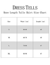 Load image into Gallery viewer, DRESSTELLS Tutus for Women Tulle Skirt Knee Length Girls Tutu Skirt for Evening Party Homecoming Gown Prom Black L-XL
