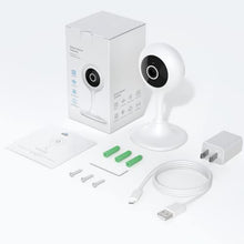 Load image into Gallery viewer, Indoor Security Camera, 1080P HD 2.4GHz WiFi Plug-in Smart Camera for Home Security, Baby/Dog/Pet/Nanny Camera Monitor with Motion Detection Night Vision Two-Way Audio, Compatible with Alexa, 2-Pack