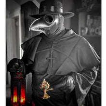 Load image into Gallery viewer, Raxwalker Plague Doctor Bird Mask Long Nose Beak Cosplay Steampunk Halloween Costume Props (Black)