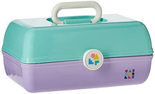 Load image into Gallery viewer, Caboodles On-The-Go Girl Sea foam Lid & Lavender Base Vintage Case, 1 Lb