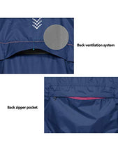 Load image into Gallery viewer, Little Donkey Andy Women's Waterproof Cycling Bike Jacket with Hood, Running Rain Jacket, Windbreaker, Ultralight Packable Navy Size S