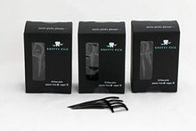 Load image into Gallery viewer, Knotty Floss Bamboo Activated Charcoal with Grapefruit Seed Extract Floss Picks - Eco-friendly, pick is made of natural CORNSTARCH not plastic! Vegan - 3 Pack