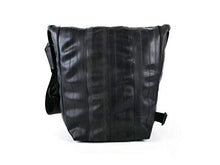 Load image into Gallery viewer, Alchemy Goods Haversack Satchel Messenger Bag, Made from Recycled Bike Tubes, Coal/One Size