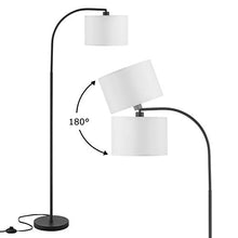 Load image into Gallery viewer, Arc Floor Lamp, LED Floor Lamp with Shade, Ambimall Adjustable Standing Lamp Modern Design, Mid Century Modern Floor Lamp for Living Room, Bedroom, Dining Room, Study Room and Office(Without Bulb)