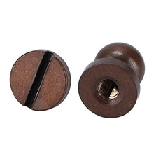Load image into Gallery viewer, 20Pcs Monk Rivets, Good Toughness Brass Luggage Hardware Accessories Double Rapid Rivet for DIY Leather Crafts/Shoes/Bag//Clothe(8X7mm)