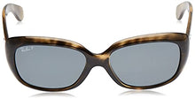 Load image into Gallery viewer, Ray-Ban Women's RB4101 Jackie Ohh Butterfly Sunglasses, Grey Havana/Polarized Grey, 58 mm