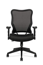 Load image into Gallery viewer, HON Wave Mesh High-Back Task Chair, with Height-Adjustable Arms, in Black (HVL702)