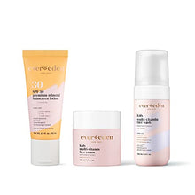 Load image into Gallery viewer, Evereden Premium Baby Sunscreen SPF 30, 2 fl oz., Evereden Kids Face Cream: Cool Peach, 1.7 oz. & Evereden Kids Face Wash: Cool Peach, 3.4 fl oz. | 3 Item Bundle Set | Clean & Natural Skincare