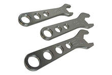Load image into Gallery viewer, ICT Billet 3 Piece Billet Aluminum Wrench Set 6 8 10 an Fittings Thread Lightweight Ergonomic Compact Handle Designed & Manufactured in The USA 551470