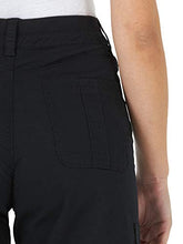 Load image into Gallery viewer, Lee Women's Missy Relaxed Fit Avey Knit Waist Cargo Bermuda Short, Black, 4