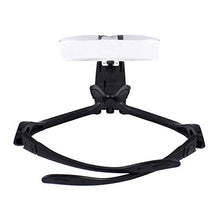 Load image into Gallery viewer, AXZHYX Hand-held Magnifier Hands-Free Head-Mounted Magnifier, 5 Sets HD Lens with LED 1X 1.5X 2X 2.5X 3.5X Reading Glasses, Newspapers Welding Thread for Repairs and Maintenance Jewelry Magnifier