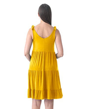 Load image into Gallery viewer, Rnxrbb Summer Maternity Dress Casual Sundress Cute Tank Maternity Sleeveless Short Clothes for Beach Daily Wear,Ginger Yellow M