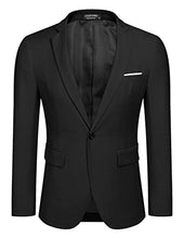 Load image into Gallery viewer, COOFANDY Men Sport Jacket Slim Fit Suits Lapel Pockets Causal Business Party Blazer Light Grey