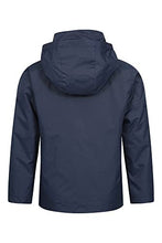 Load image into Gallery viewer, Mountain Warehouse Fell Kids 3 in 1 Jacket - Packaway Hood, Triclimate Coat Navy 2T-3T