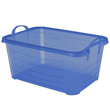 Load image into Gallery viewer, Life Story Blue Closet Organization & Storage Box Container, 55 Quart (4 Pack)