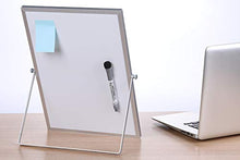 Load image into Gallery viewer, Aelfox 14 x 10 Inch Desktop Whiteboard, Magnetic Small Dry Erase Board with Stand Double-Sided Planner Whiteboard Reminder Board with Dry Erase Marker for Office, Home, School