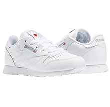 Load image into Gallery viewer, Reebok unisex child Classic Leather Sneaker, White-2, 3.5 Big Kid US