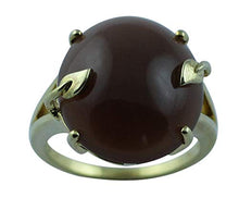 Load image into Gallery viewer, Carillon Certified Chocolate Moonstone Natural Gemstone OVAL Shape Engagement Ring 925 Sterling Silver Jewelry For Women for Men