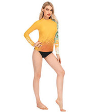 Load image into Gallery viewer, ADOREISM Womens Long Sleeve Rash Guard Compression UPF 50+ Swim Shirts Surf Swimsuit Top(King Kong,S)