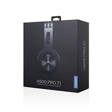 Load image into Gallery viewer, Lenovo Legion H500 PRO 7.1 Surround Sound Gaming Headset, Noise-Cancelling Mic, Memory Foam & PU Leather Earcups, Stainless Steel Headband, PC, PS4, Xbox One, Nintendo Switch, GXD0T69864, Black