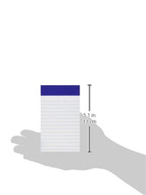 Load image into Gallery viewer, Ampad 20-208 Evidence 3" x 5" Narrow Perforated Writing Pads - White (12 Pads of 50 Sheets Each)