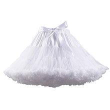 Load image into Gallery viewer, XinChangShangMao Women's Soft Chiffon Petticoat Tutu Skirt White