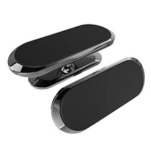 Load image into Gallery viewer, 【2 Pack】 TT&C Magnetic Car Zinc Alloy Phone Mount【Upgrade Magnet 8pcs】 Universal Dashboard Holder, Cell Phone Grip Car Kits, 360° Adjustable Super Strong Magnet for Samsung,iPhone, LG (Black)