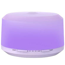 Load image into Gallery viewer, 450ML Essential Oil Diffuser with 8 LED Color Changing Lamps, ZOOKKI Aromatherapy Diffuser for Essential Oils with 4 Timer Settings and Waterless Auto Shut-off Feature for Large Room