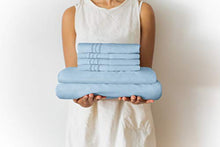 Load image into Gallery viewer, Queen Size Sheet Set - 6 Piece Set - Hotel Luxury Bed Sheets - Extra Soft - Deep Pockets - Easy Fit - Breathable & Cooling Sheets - Comfy - Light Blue Bed Sheets - Baby Blue - Queens Sheets - 6 PC