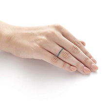 Load image into Gallery viewer, 14K Yellow Gold 1/4 Cttw Genuine Blue Topaz Stackable 2MM Wedding Anniversary Band Ring - December Birthstone, Size 7