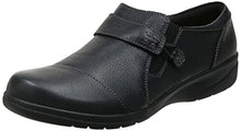 Load image into Gallery viewer, Clarks Women's Cheyn Onyx Loafer Flat, Black Tumbled Leather, 6