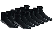 Load image into Gallery viewer, Dickies Men's Dri-tech Moisture Control Quarter Socks Multipack, Hi-vis Orange Black (6 Pairs), Shoe Size: 5-9