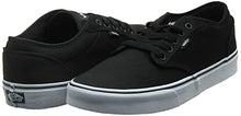 Load image into Gallery viewer, Vans Men's Atwood Canvas' Low-Top Sneakers, Black/White, 9.5