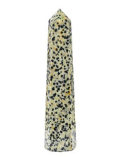 Load image into Gallery viewer, Dalmatian Jasper Crystal Towers ~ Natural Healing Crystal Point Obelisk for Reiki Healing and Crystal Grid (3" to 4" INCH)