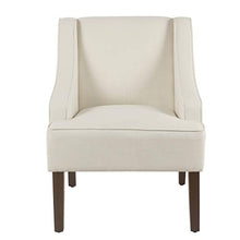 Load image into Gallery viewer, HomePop Swoop Arm Accent Chair, Cream
