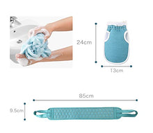 Load image into Gallery viewer, Exfoliating Mitts Microdermabrasion at Home, Loofah Back Scrubber Soft Infused Shower Scrubber Exfoliating Gloves Visibly Lift Away Dead Skin Exfoliating Loofah Back Scrubber for Shower 3 Pcs