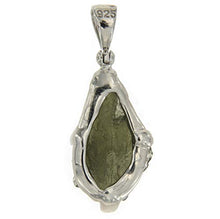 Load image into Gallery viewer, Starborn Natural 7-12 carat Moldavite Sterling Silver Pendant