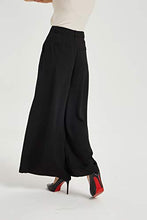 Load image into Gallery viewer, Tronjori Women High Waist Casual Wide Leg Long Palazzo Pants Trousers(XL, Black)