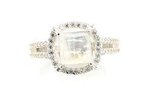 Load image into Gallery viewer, Natural Rainbow Moonstone 925 Solid Sterling Silver Engagement Ring Size 4.75, 5, 5.75, 6, 6.75, 8, 8.75, 9