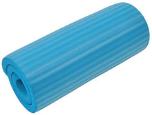 Load image into Gallery viewer, BalanceFrom GoYoga+ All-Purpose 1/2-Inch Extra Thick High Density Anti-Tear Exercise Yoga Mat and Knee Pad with Carrying Strap (Blue)