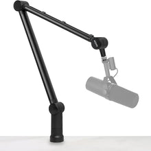Load image into Gallery viewer, Movo ASM-7 Desktop Mic Boom Arm Stand - Desk Mic Stand with Desktop Clamp - Adjustable Microphone Arm Desk Mount - Compatible with Shure SM7B/MV7, Blue Yeti, HyperX Quadcast, Rode PodMic, and More