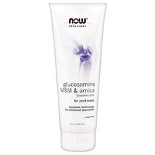 Load image into Gallery viewer, NOW Solutions, Glucosamine, MSM and Arnica Liposome Lotion, For Joint Areas, Liposome Technology for Enhanced Absorbtion, 8-Ounce