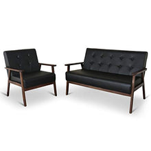 Load image into Gallery viewer, Mid-Century Retro Modern Living Room Sofa Set with Loveseat and Seating Sofa Chair, Couch and Lounge Chairs