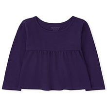 Load image into Gallery viewer, The Children's Place Baby Toddler Girl Long Sleeve Top, Empire Purple, 5T
