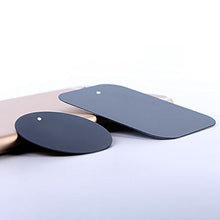 Load image into Gallery viewer, Universal Metal Plate 8 Pack for Magnetic Phone Car Mount Holder Cradle with Adhesive (Compatible with Magnetic Mounts) - 4 Rectangle and 4 Round, Black