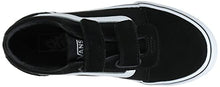 Load image into Gallery viewer, Vans Women's WM Ward Sneaker, Black Suede Canvas Black White Iju, 6